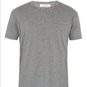 Valentino Rockstud Crew neck T-shirt